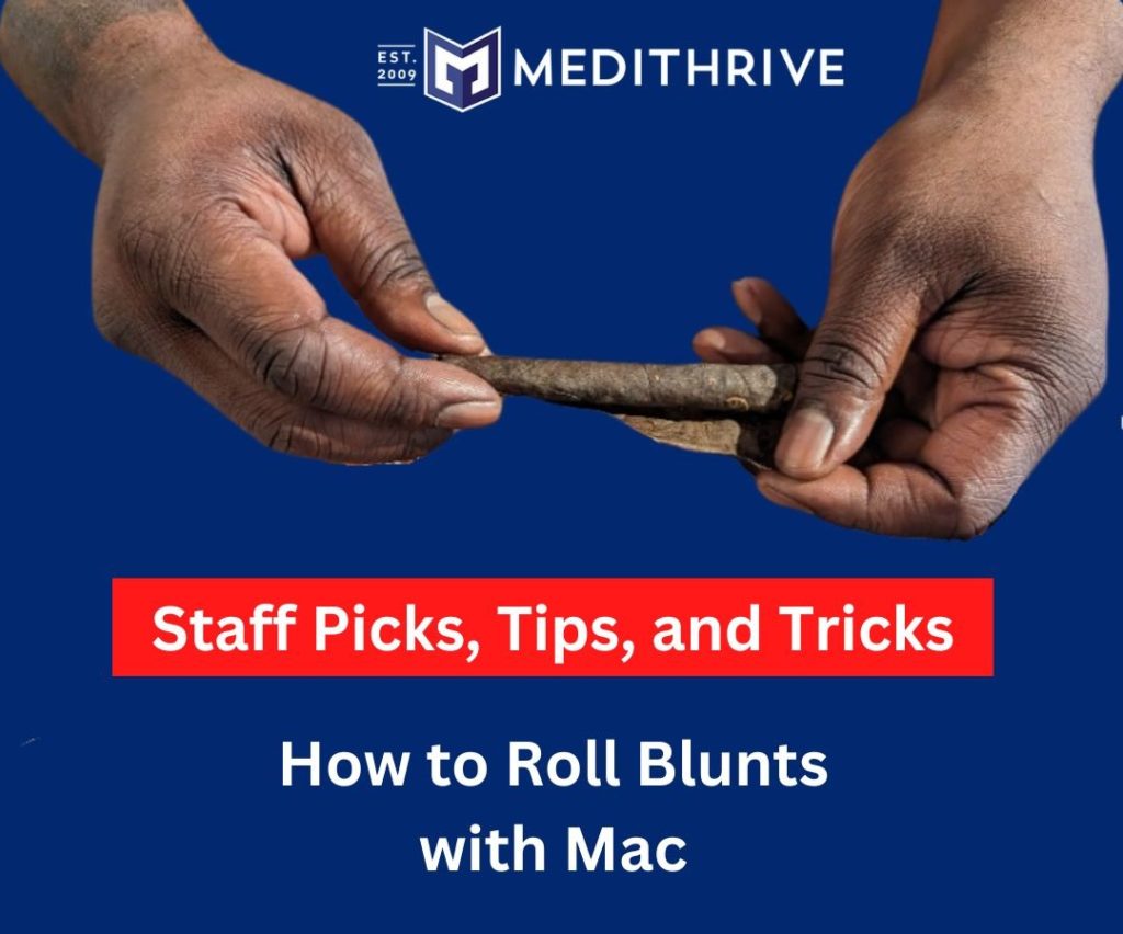 image of man's hands demonstrating how to roll blunts