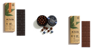 image of KIVA chocolate bars, perfect for microdosing weed